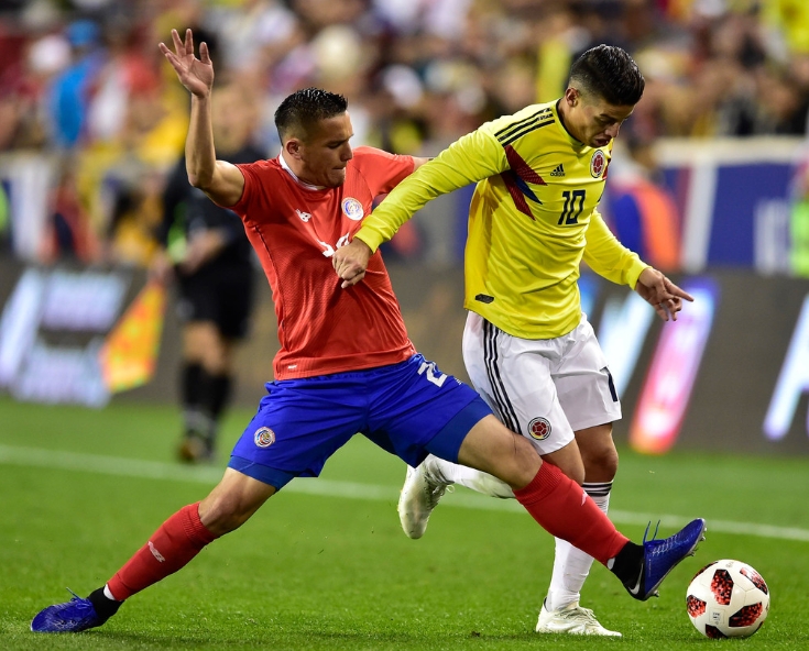 J罗美洲杯表现神勇，哥伦比亚5-0巴拿马晋级四强